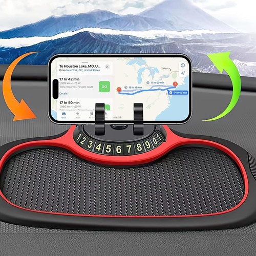 Multifunktions Auto Armaturenbrett Matte mit Handyhalter im Auto, Anti-Rutsch Universal - Bild 4 von 5