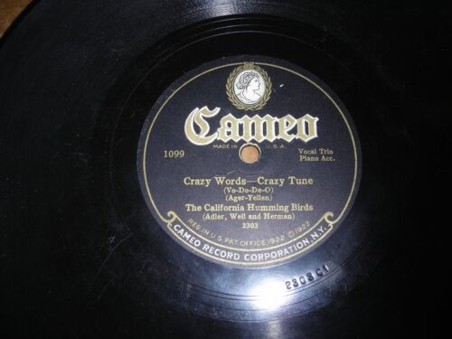 1927 CAMEO 78/The California Humming Birds..Vocal Trio w. Piano - Bild 2 von 3