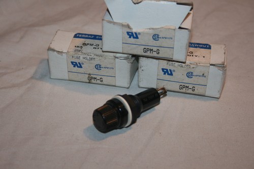Lot of 3 Ferraz Shawmut GPM-G 3AG Panel Mount Fuse Holder - Imagen 1 de 4