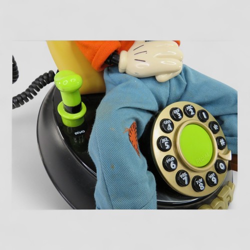Teléfono parlante animado Goofy vintage de los años 90 - teléfono fijo con cable de colección años 90 - Imagen 13 de 18