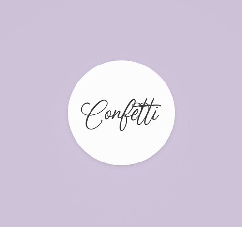 Confetti Stickers | White Circle Wedding Stickers | Confetti Bag Sticker Sheet - Picture 3 of 6