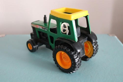 BUDDY L 6,5” verde trattore pressofuso giocattolo modello 1982 made in China VERDE e GIALLO - Foto 4 di 8
