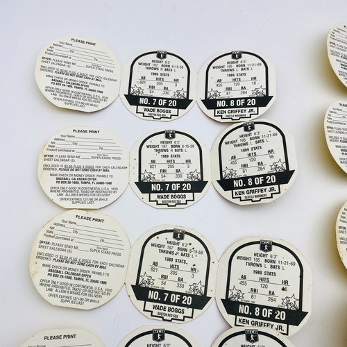 1990 Tetley Tea Disc Lot Attached Griffey Jr. And More - Picture 9 of 12