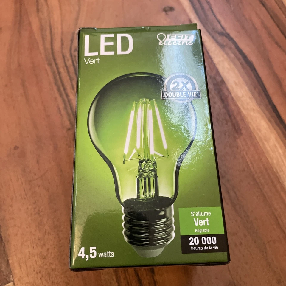 Feit Electric A19/TG/LED 40W Equivalent 4.5 Watt Dimmable Filament Clear Glass A - Image 3 of 4