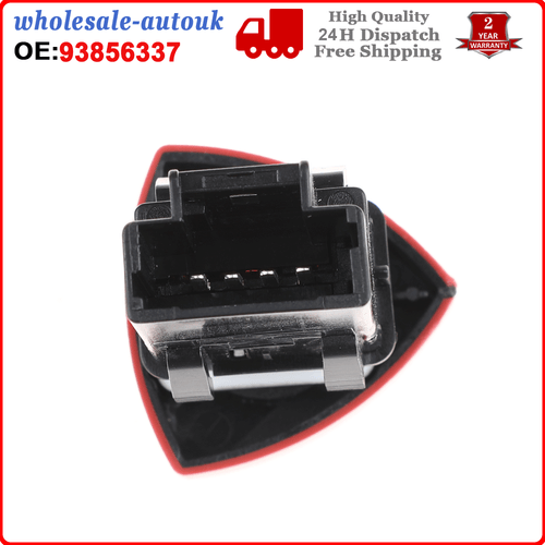 HAZARD WARNING LIGHT SWITCH For VAUXHALL LAGUNA VIVARO TRAFIC RENAULT 93856337 - Picture 2 of 6