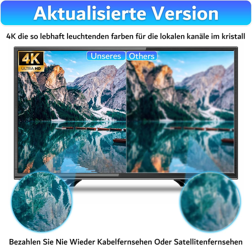 DVBT2 Antenne, 2025 Zimmerantenne DVB-T & DVB-T2 Antennen Mit Verstärker, Großer - Bild 3 von 12