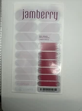 Jamberry Nail Wraps Gone Dancing Full Sheet (pink French Tips/sparkle/glitter)
