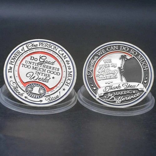 10Pcs  Challenge Coin Thank You For Making Difference Together We Can Do So Much