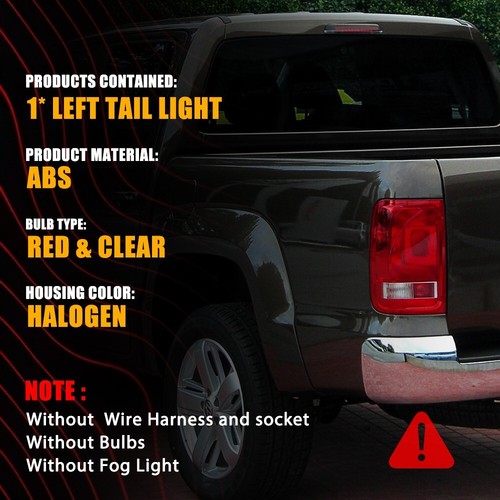 LH LHS Left Tail Light Lamp (No Fog) For Volkswagen VW Amarok 2H Ute 2010~2022 - Picture 4 of 14