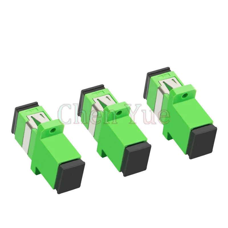 100pcs SC APC Simplex Single-mode Fiber Optic Adapter SC Optical Fiber Connector - Image 3 of 4