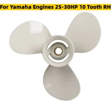 9 7/8 x 11 1/4-F Outboard Boat Propeller for Yamaha Engines 25-30HP 10 Tooth RH