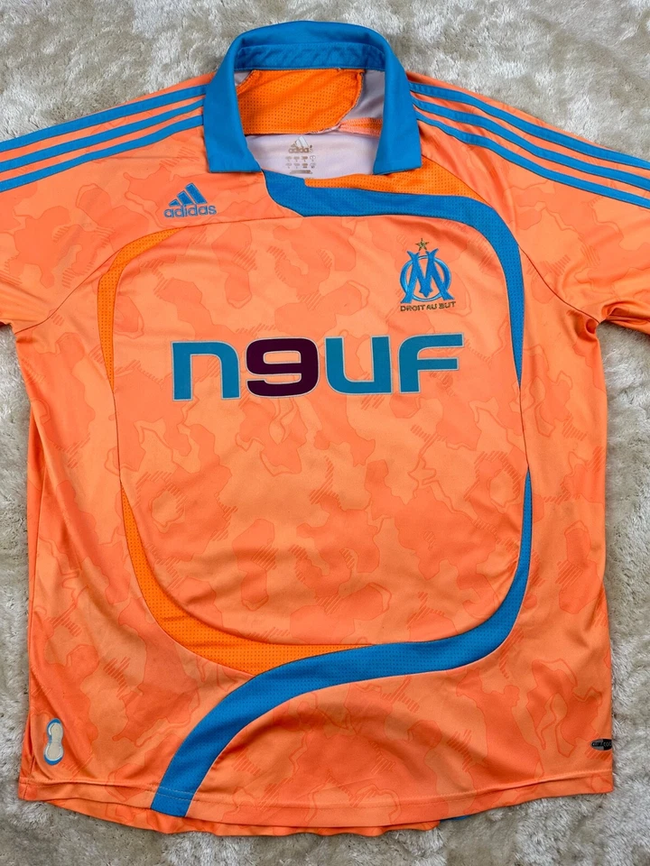 Maillot OM third 2007-2008 – Taille L – rétro vintage authentique - Photo 3/4