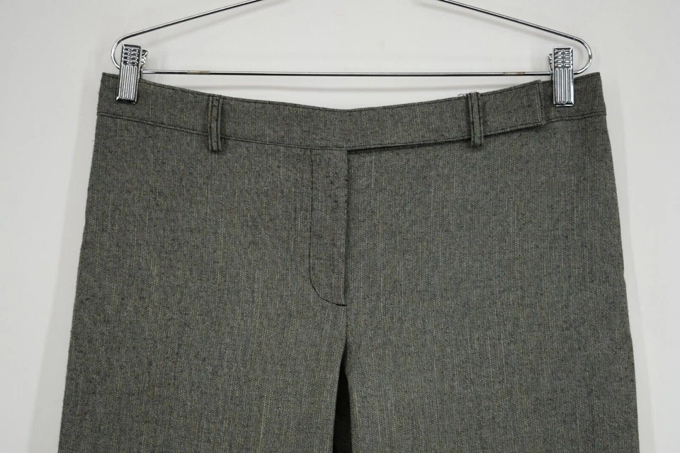 Pantalones To The Max para mujer gris gancho delantero cremallera mosca elástico pierna recta talla 8 Foto 4 de 4