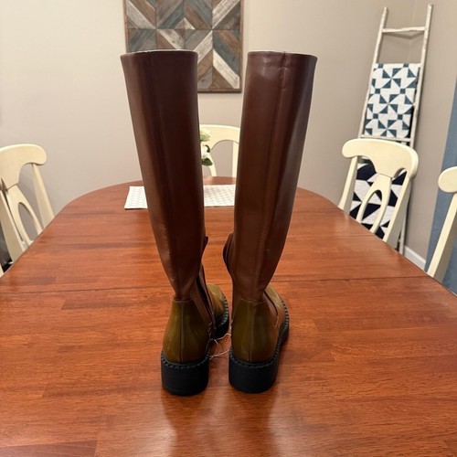 Jeffrey Campbell Lennard Knee High Boots Brown Size 9.5 - Picture 4 of 11