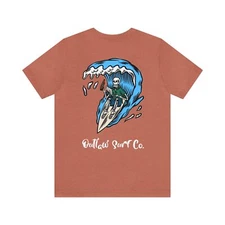 Outlaw Surf Skeleton Party Wave T-Shirt