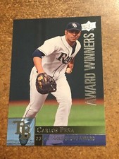 2009 Upper Deck Baseball # 952 Carlos Pena AL Gold Glove Winner 1st Base