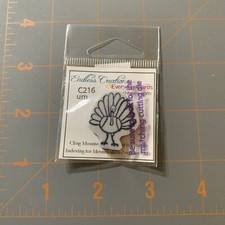 Endless Creations "turkey Small" Purple Rubber Cling Crafting Thanksgiving