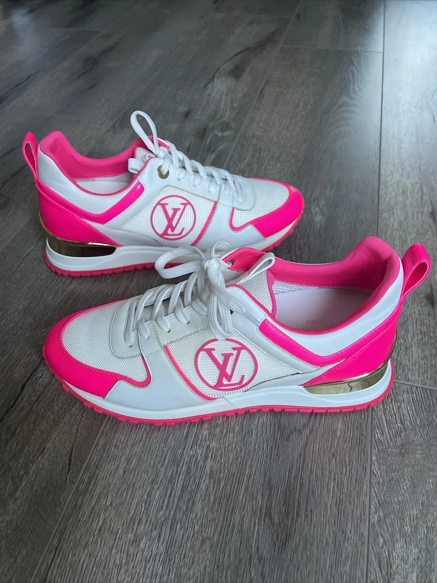 louis vuitton shoes pink and white