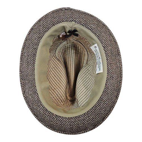 Country Gentleman Trav'ler Fedora Mens XL Wool Tweed Vintage Trilby Hat USA Made - Picture 5 of 15