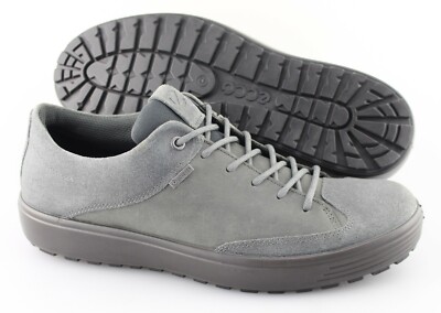 Men's ECCO 'Soft 7' Gray Leather / Suede Sneakers Size US 8 EUR 42