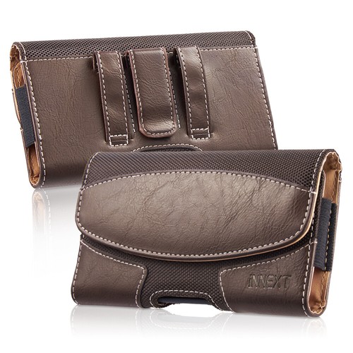 LUXMO Horizontal Leather Wallet Case Cell Phone Pouch Belt Clip Holster Cover AU - Picture 25 of 34