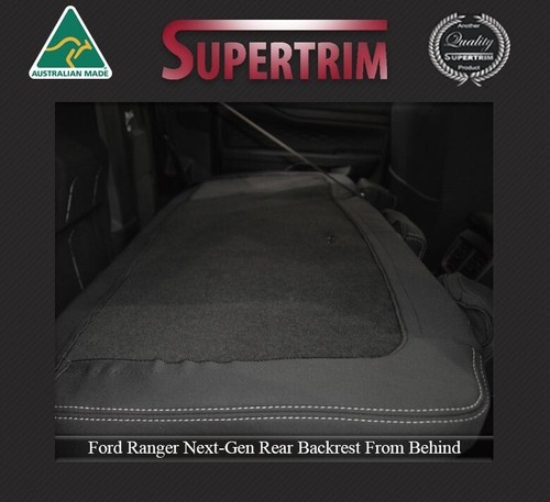 FRONT Half-body Seat & REAR Covers Ford Ranger XL/XLS/XLT (2022-Now) Neoprene - Picture 7 of 12