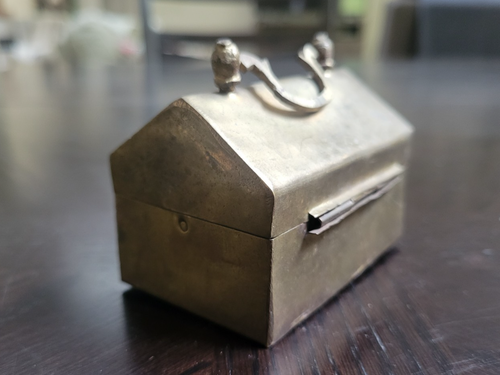 Vintage Brass Handcrafted Betel Nut Box - Picture 4 of 6