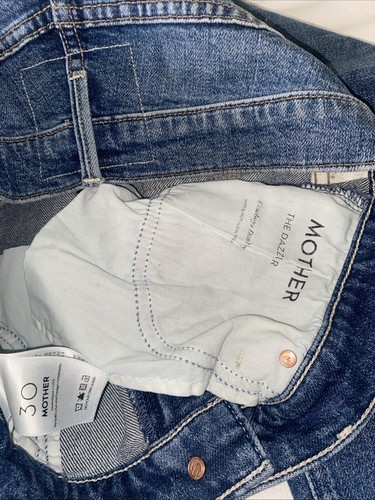 MOTHER The Mid Rise Dazzler Ankle Jeans Womens Size 30 In Cowboys Don’t Cry New - Picture 8 of 12