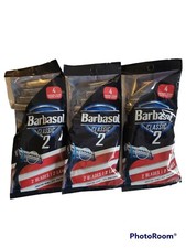 3 Packs Barbasol Twin-Blade Disposable Razors 12 Razors Total
