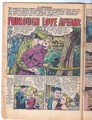 G.I. SWEETHEARTS 39 (1954 Quality) Please Elise, GGA; RARE; NO CGCs; GD 2.0 - Picture 2 of 3