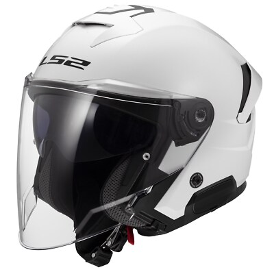 LS2 OF618 Verso II Motorradhelm (Weiß) Gr: M (57)