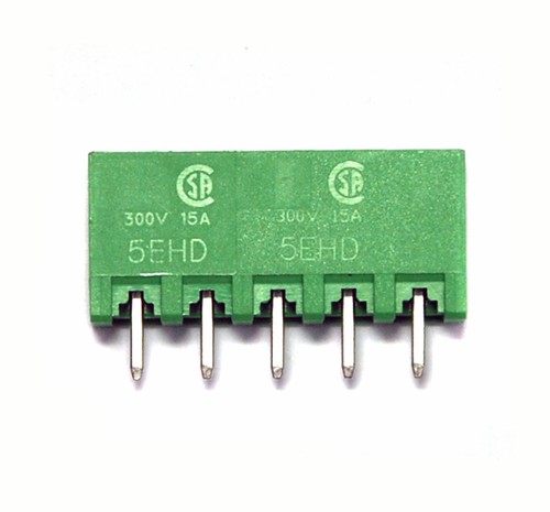 5pc Header for Pluggable Terminal Block 5EHDVC-05P 5P 15A 300V Pitch 5mm DINKLE - Picture 4 of 6