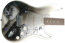 Interpol Paul Banks Sam Fogarino Daniel Kessler Signed Airbrushed Guitar