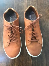 Olukai Mens Lae' Ahi Li 'ili Sneakers Shoes Brown Leather Lace Up Mens Size 11