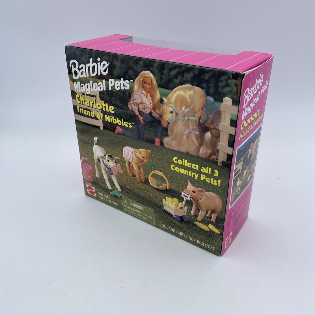 NIB BARBIE DOLL 1997 MAGICAL FARM PETS CHARLOTTE PIG 67603 | eBay
