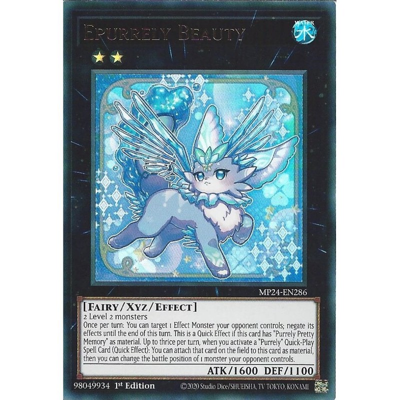 MP24-EN286 Epurrely Beauty : Ultra Rare Card : 1st Edition : YuGiOh TCG