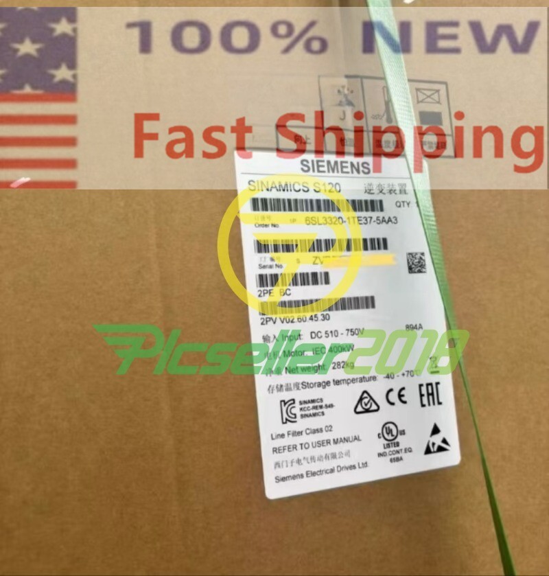 one Siemens frequency converter 6SL3320-1TE37-5AA3