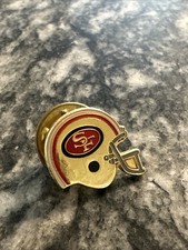 vintage San Francisco 49ers NFL football helmet lapel pin 1980s Miniature Piece