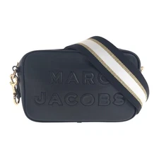 MARC JACOBS M0014465065 Shoulder Bag Pochette Black Gold Hardware leather