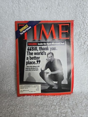 TIME Magazine, August 18, 1997 Steve Jobs and Apple-Microsoft Deal