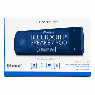 HyPE Sound Bluetooth Portable Speaker Open Box - one touch built in Mic Black