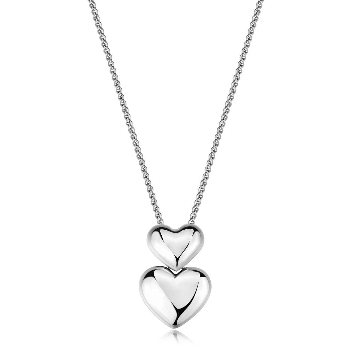 Acquista ANENJERY Collana con ciondolo tondo ondulato per donna Collana di gioielli con catena