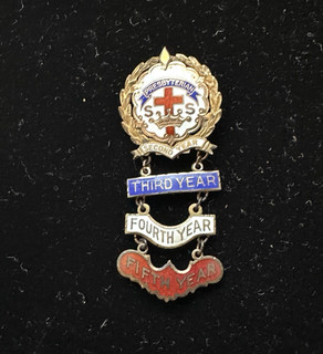 Antique Little's System Sunday School Presbyterian Second Enameled GF Pins