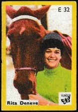 RITA DENEVE Belgian singer vintage 1960s VLINDER match label