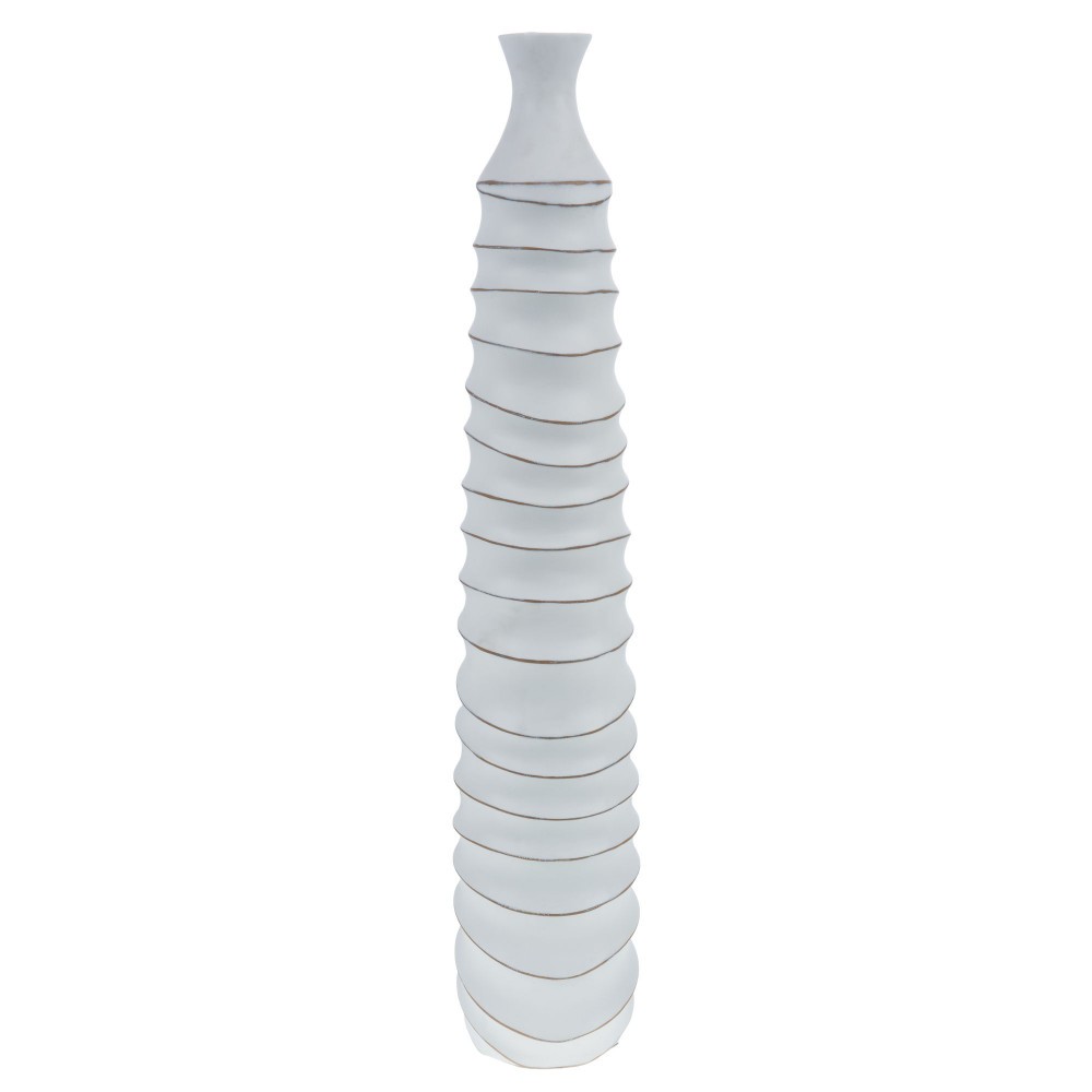 Vase Gao résine Amadeus 93 cm grand vase soliflore design 18x18 cm moderne