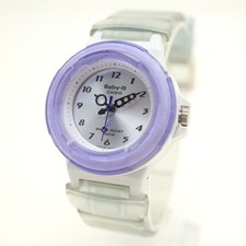 Casio Baby G Shock Purple Clear 36mm Analog Womens Watch BG-21 w New Battery