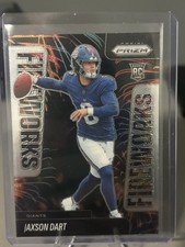 2025 Prizm Football Jaxson Dart Fireworks Rookie Giants
