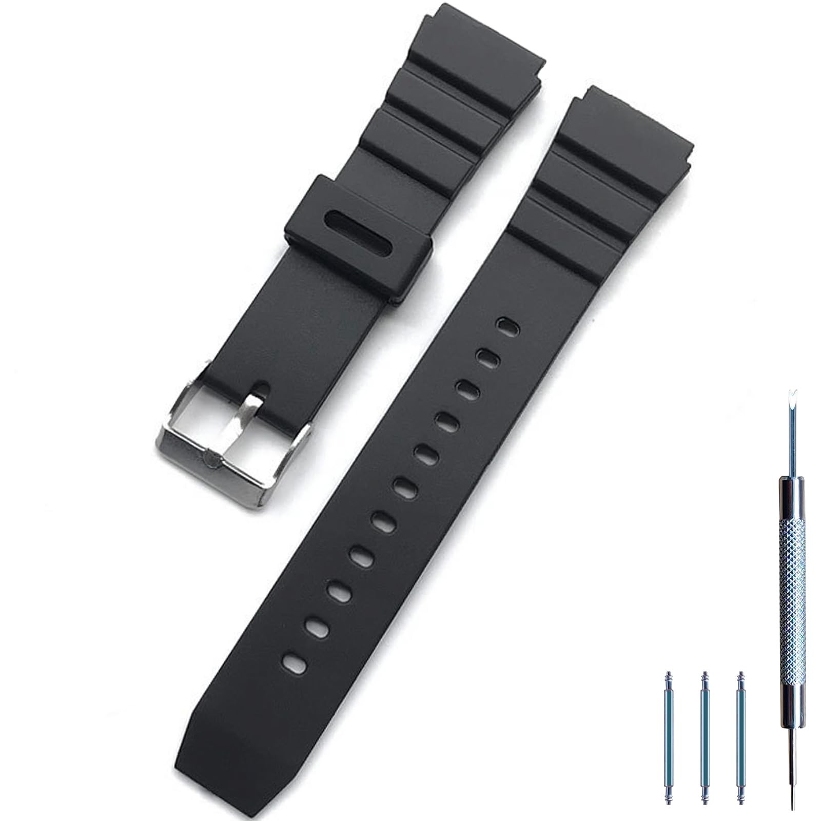 Replacement Band for Casio CA-53W Calculator Watch, Soft TPU Strap Waterproof...