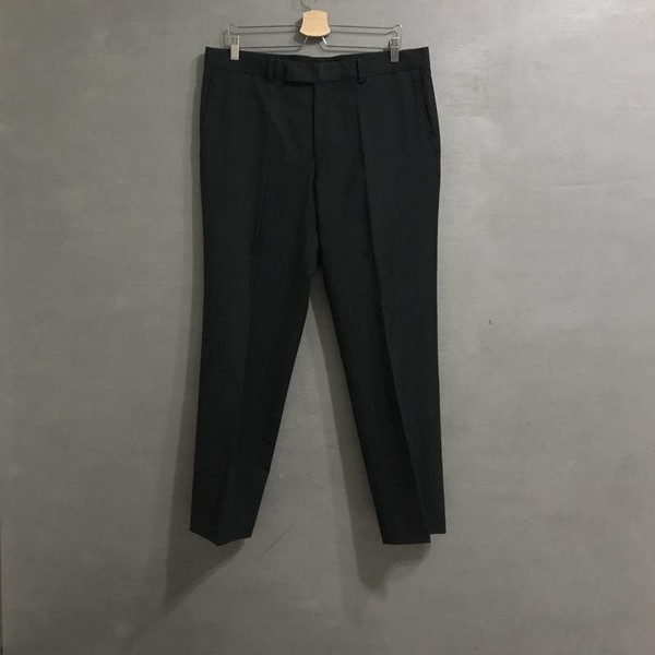 Men Hugo Boss Trousers Grey Wool XL