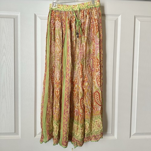 New Zara $210 2 Piece Paisley Printed Boho Top and Skirt Coord Small 3131/577 - Picture 8 of 16